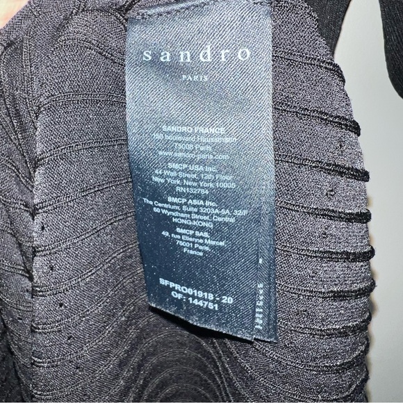 Sandro Knit Collared Midi Dress - Picture 4 of 6